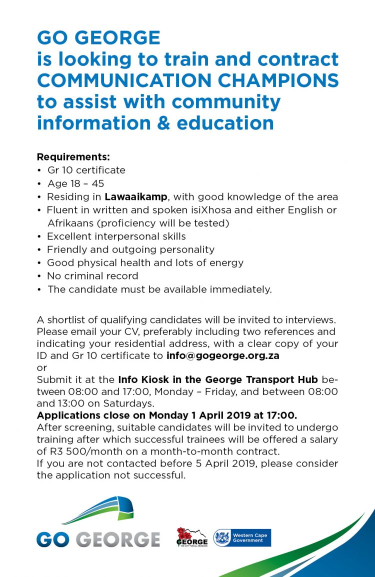 GO GEORGE-Champions Vacancy-03.2019-FINAL
